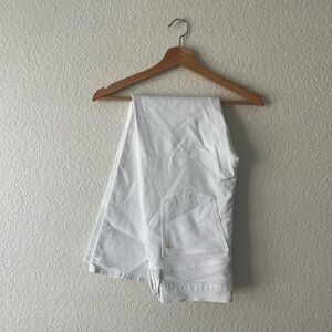 Madewell White Kick Out Crop Jeans